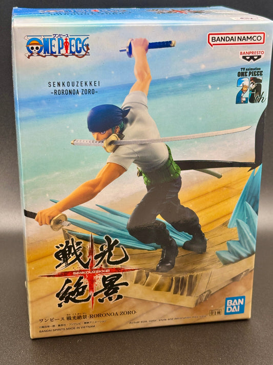 One Piece Banpresto Senkouzekkei Roronoa Zoro Figure (Bandai Namco | Collectible Statue)