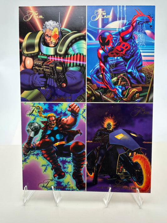 1994 Marvel Flair Promo Sheet – Wolverine, Phoenix & Venom vs Carnage (Double-Sided)