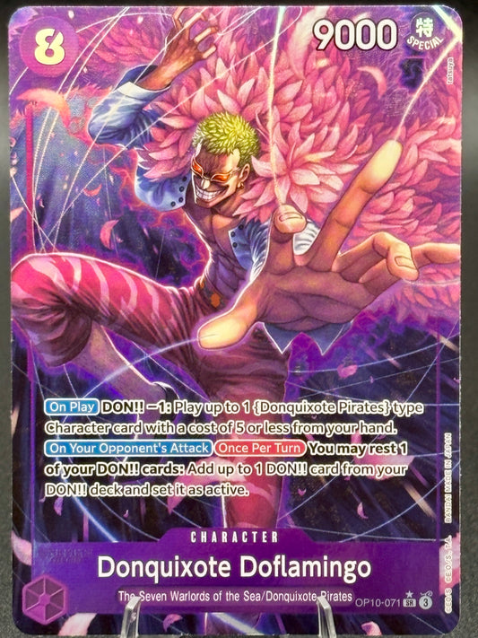 Donquixote Doflamingo OP10-071 SR – Alt Art Parallel – Royal Blood -One Piece TCG