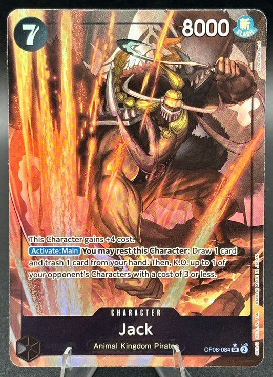 One Piece TCG – Jack OP08-084 – Alt Art Parallel – Animal Kingdom Pirates