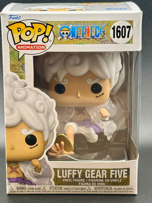 Funko Pop! Animation: One Piece – Luffy Gear Five #1607 (with Premium Protector)