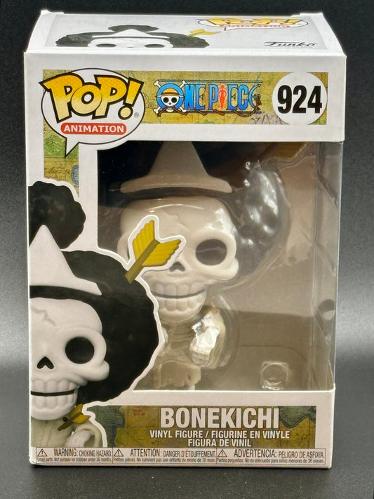Funko Pop! Animation #924 – One Piece “Bonekichi” (Brook) | Collector’s Vinyl Figure w/ Protective Case